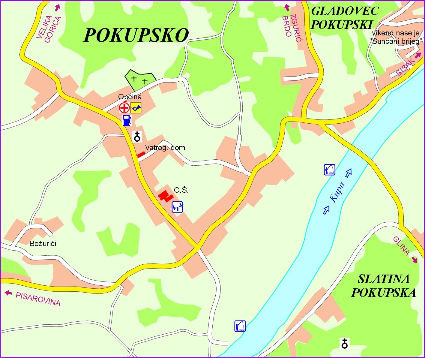 karta pokupsko Grad Velika Gorica » Zemljovidi karta pokupsko